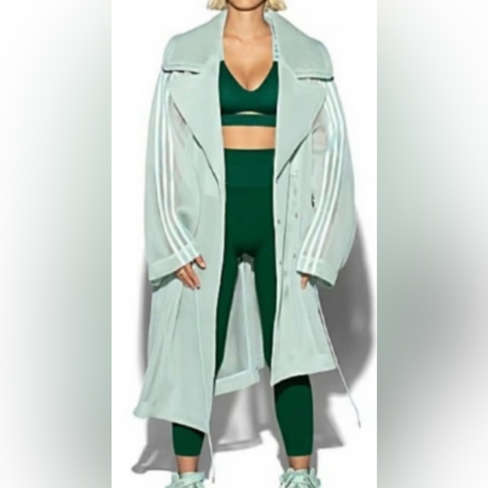 Adidas / Ivy Park Green Tint Mesh Jacket - Picture 2 of 16
